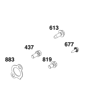 Exhaust Group Diagram and Parts List for 356447-0419-B5 200000 - 399999 Briggs and Stratton Engine
